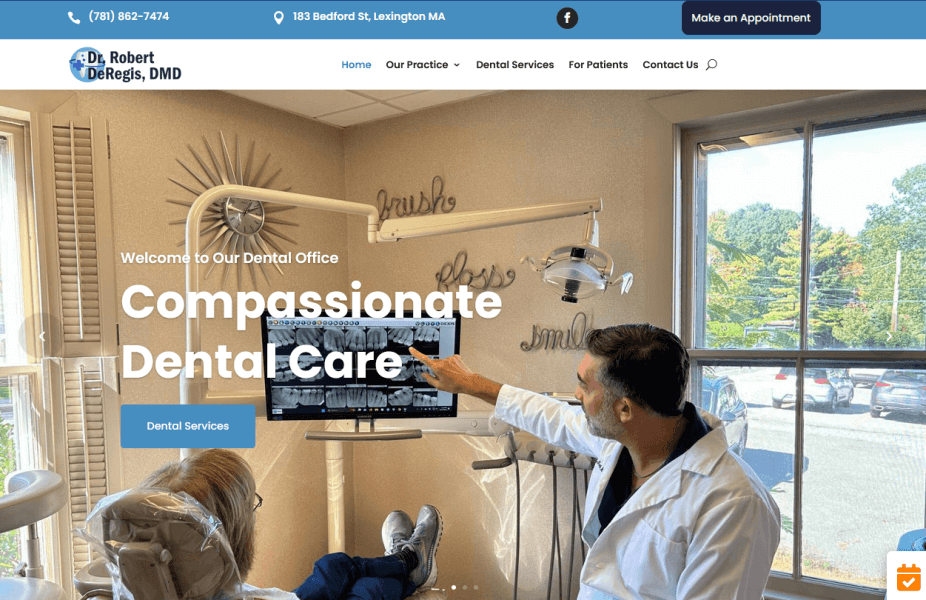 Dr DeRegis Lexington Dentist InTouch Website Design (1)